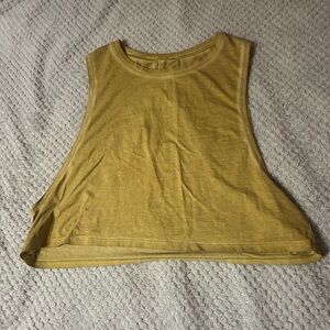 lululemon athletica Golden Sleeveless Crop Top